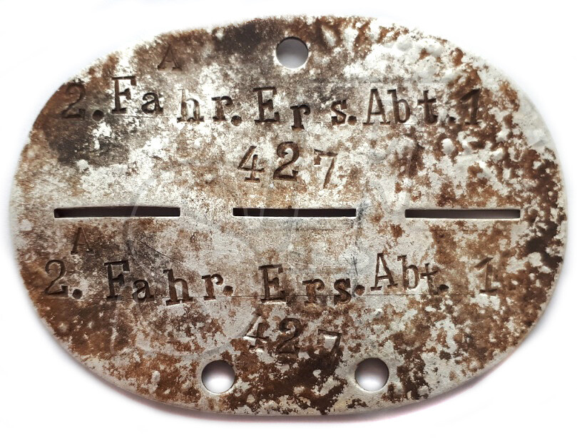 Dog tag 2.Fahr.Ers.Abt.1
