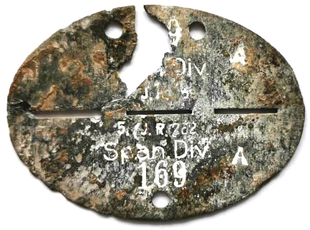 Dogtag Span. Div. / from Novgorod