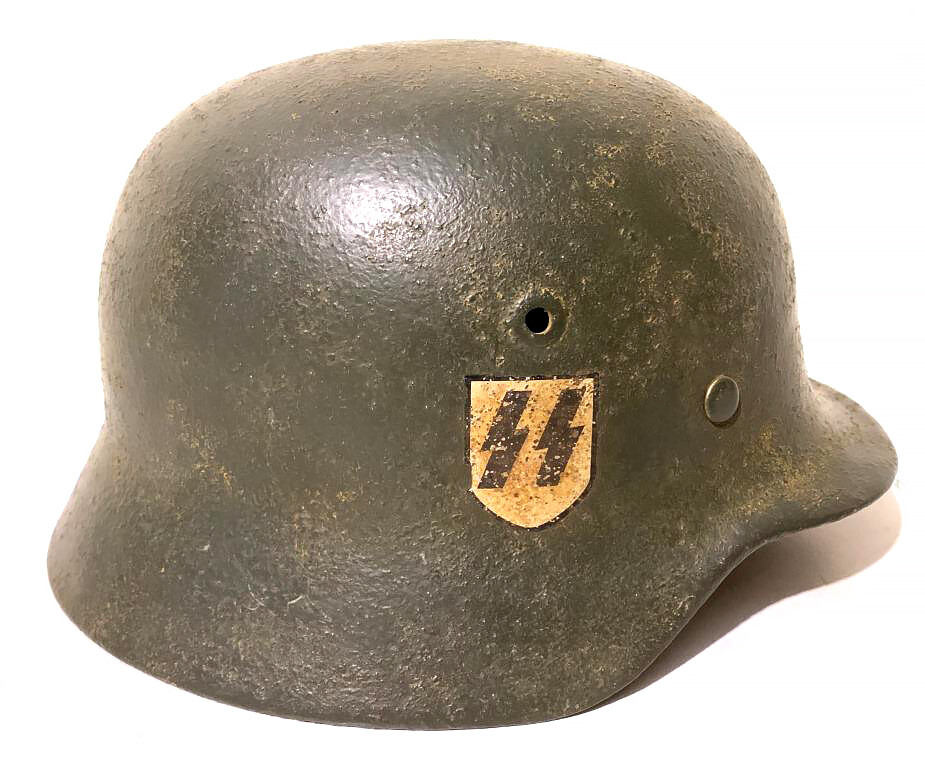 Restored German helmet M40, Waffen SS