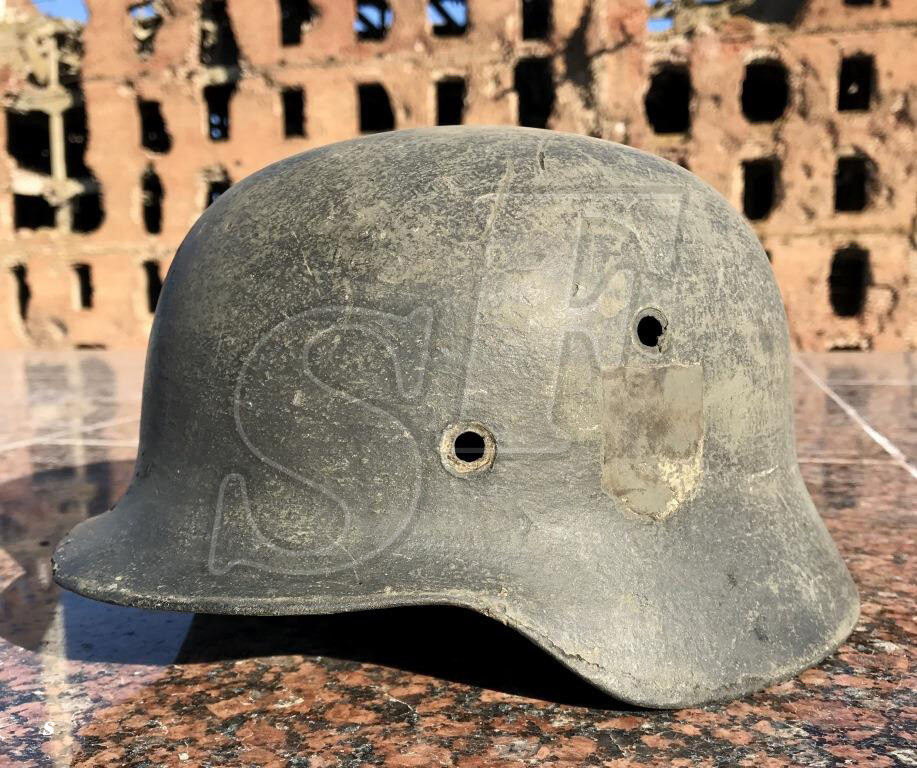 German helmet M35 / from Stalingrad