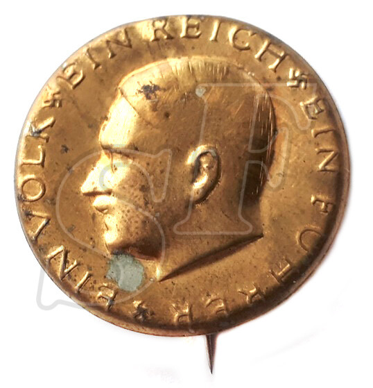 Hitler Head Election Lapel Pin