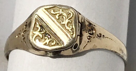 Rare German ring with secret compartment / from Stalingrad