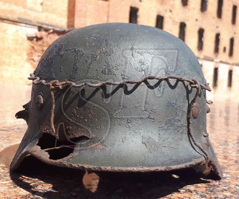 German helmet М35 from village Gorkovsky