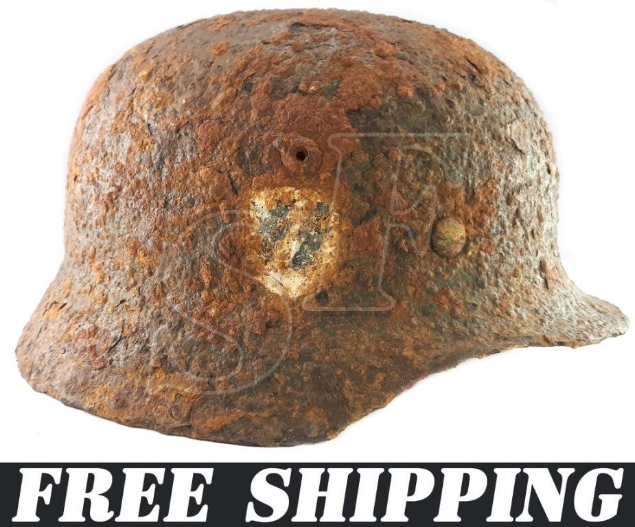Helmet M35 Waffen SS / from Demyansk Pocket