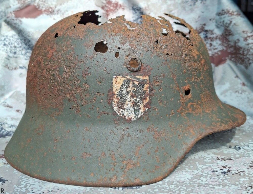 Waffen SS helmet M35 / from Tver