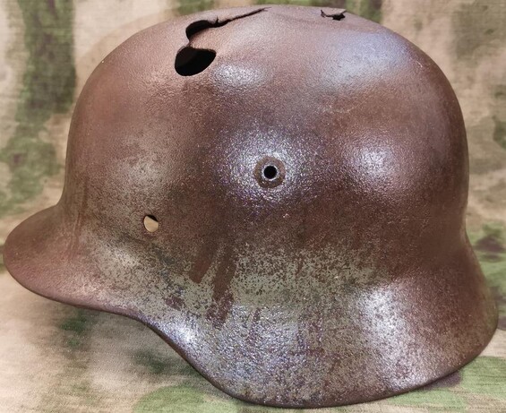 German helmet M35 / from Stalingrad
