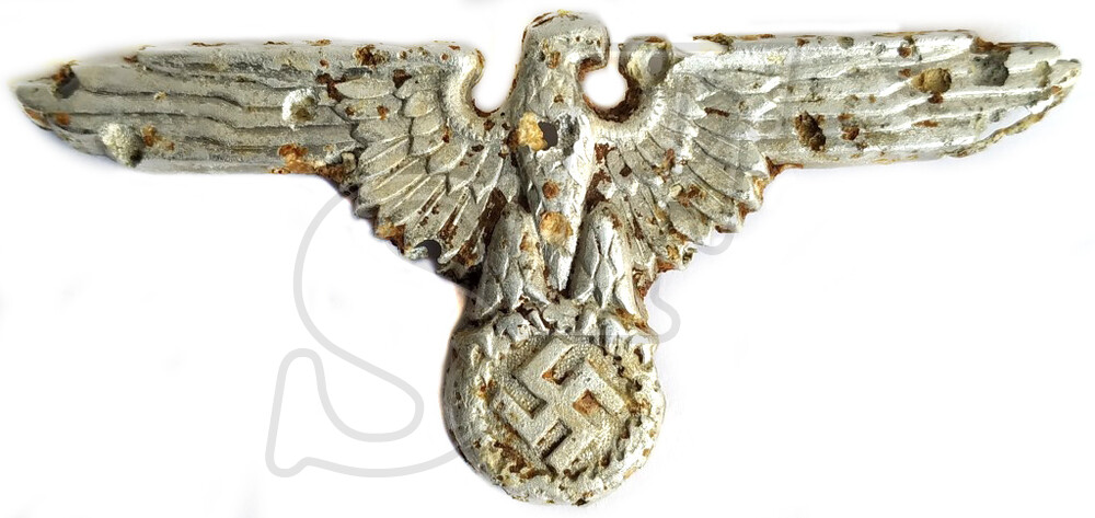Waffen-SS visor hat eagle / from Demyansk Pocket