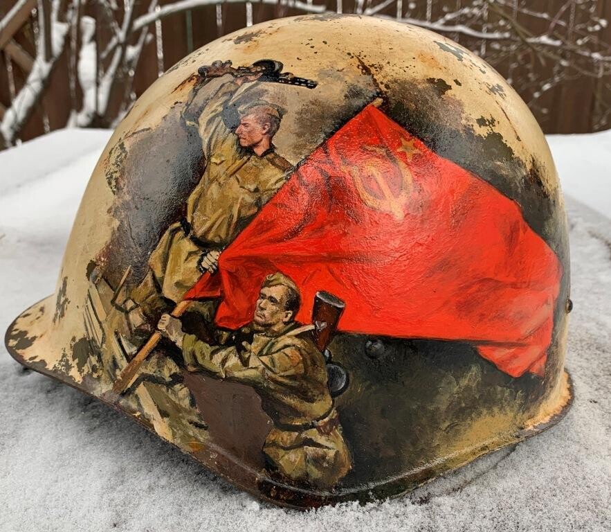 Restored Soviet helmet
