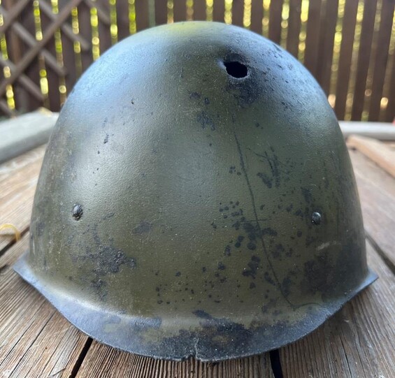 Soviet helmet SSh39 / from Novgorod