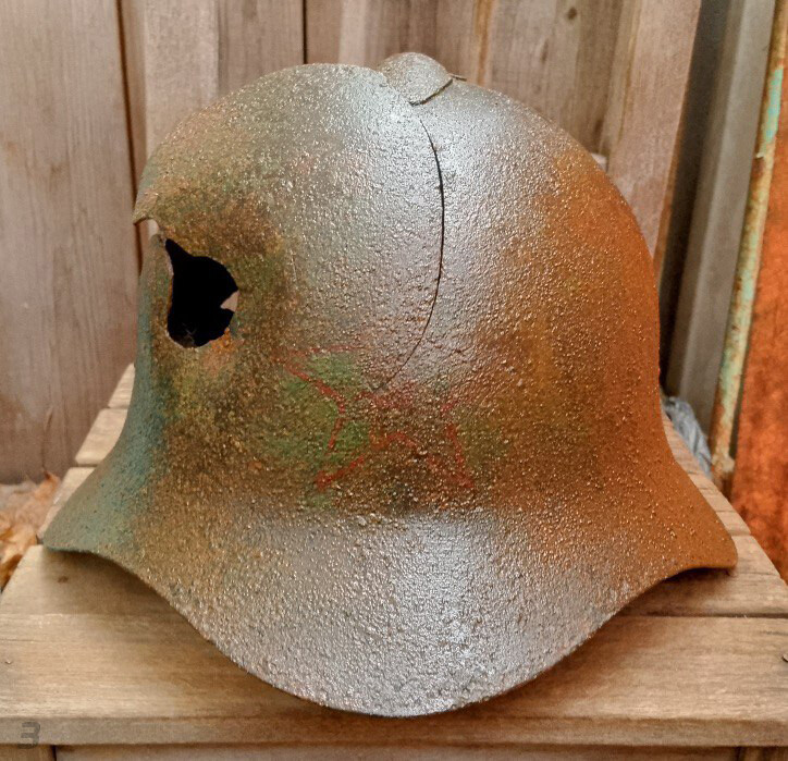 Soviet helmet SSh36 / from Stalingrad