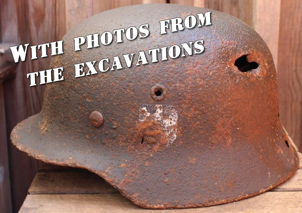 Wehrmacht helmet M35 / from Stalingrad