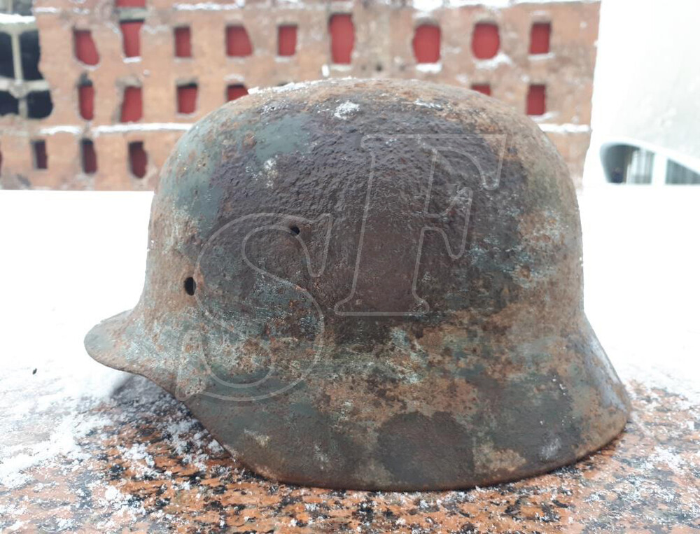 German steel helmet M35 from village Ezhovka