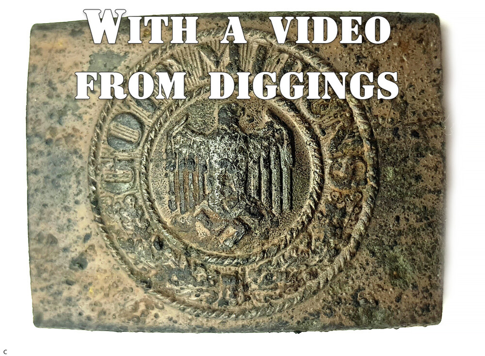 Iron Wehrmacht belt buckle “Gott mit Uns” / from Stalingrad