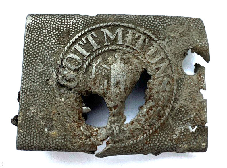 Wehrmacht belt buckle "Gott mit Uns" / from Stalingrad