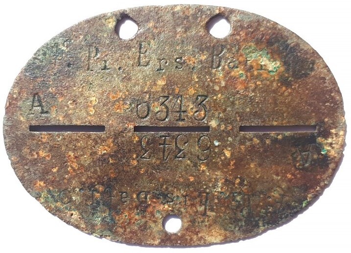 German Dogtag 4.Pi.Ers.Batl. 6 / from Belarus