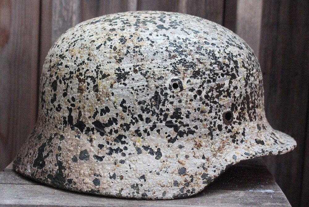 German steel helmet M40 from village Zapadnovka