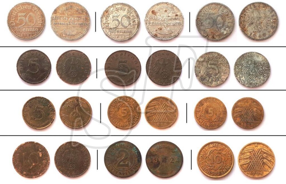 Coin set of 3 Reich (12 coins)