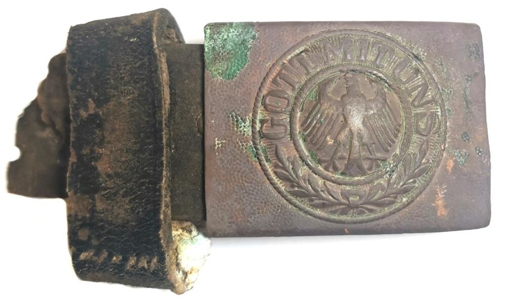 Weimar Republic belt buckle “Gott mit Uns” / from Novgorod