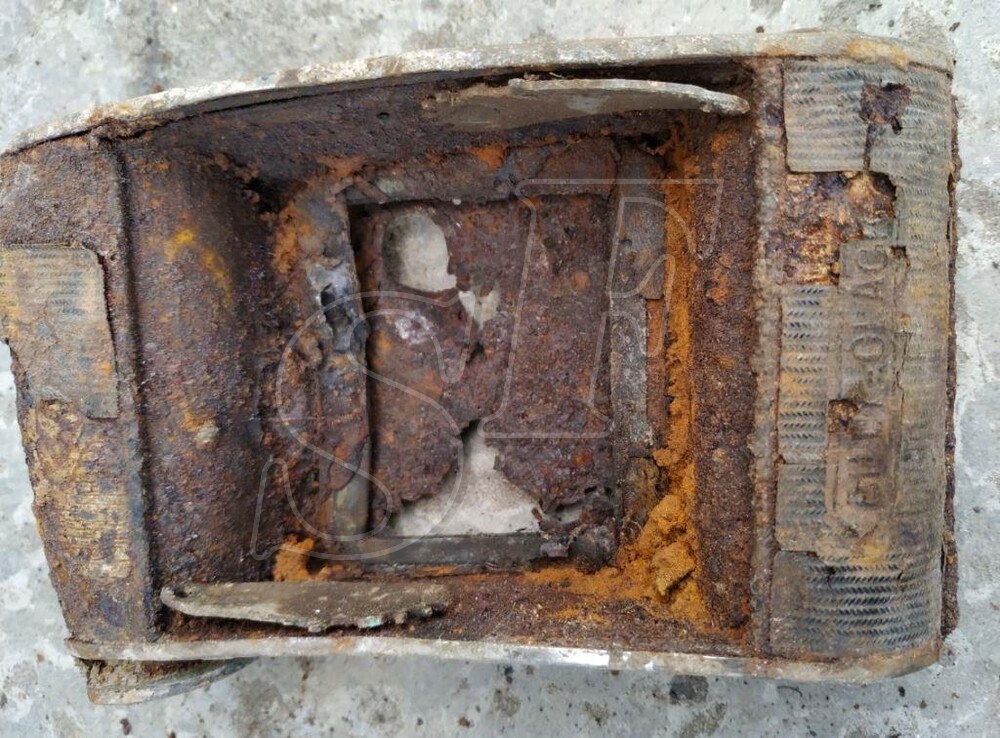Remains of a German photo camera