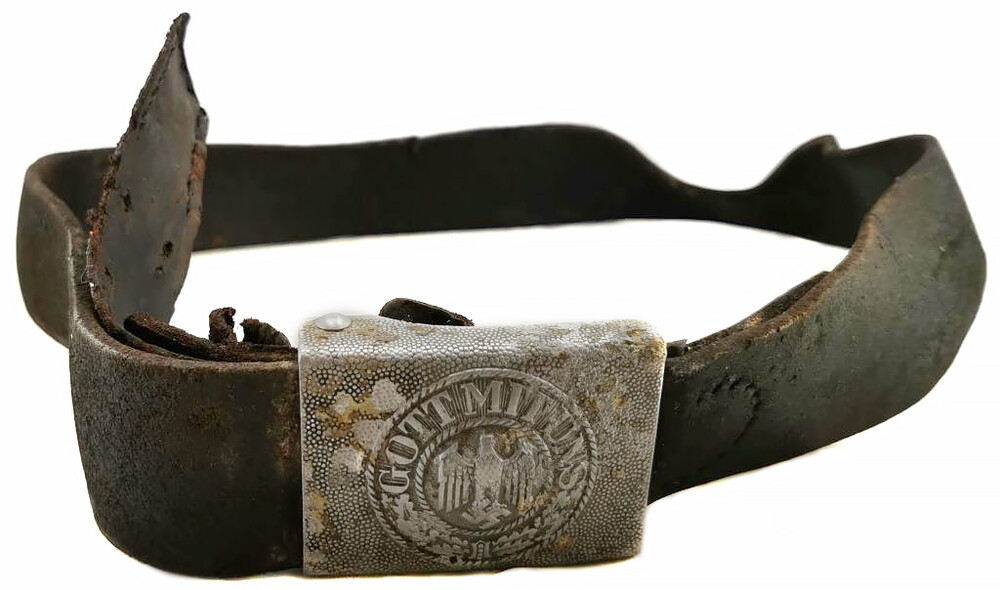 Wehrmacht belt with buckle “Gott mit Uns” / from Konigsberg