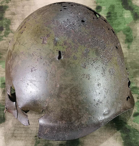 Soviet helmet SSh39 / from Kaluga