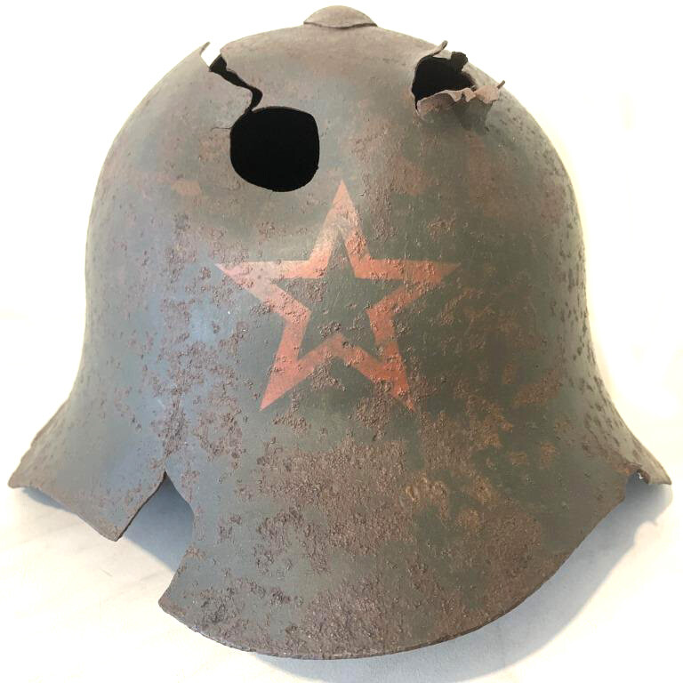 Soviet helmet SSh36 / from Murmansk