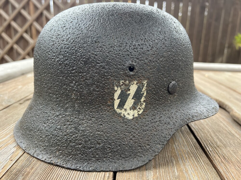 Waffen SS helmet M42 / from Demyansk
