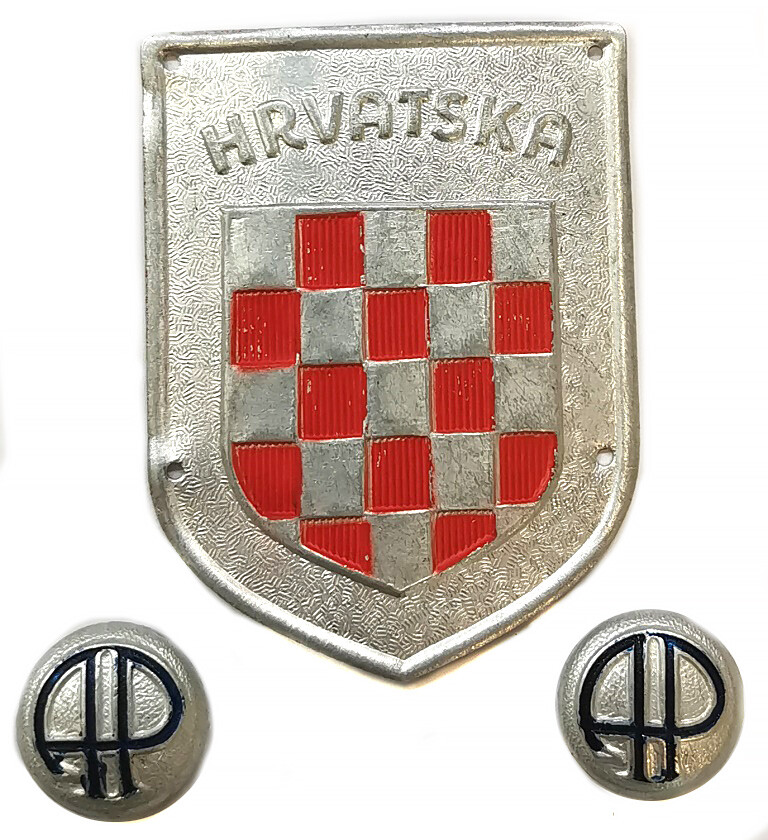 Croatian emblem + buttons