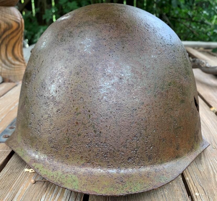 Soviet helmet SSh40 / from Stalingrad