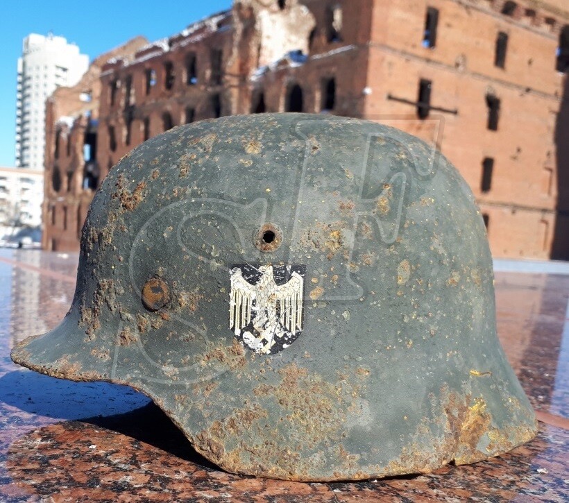 German helmet M35 from Stalingrad