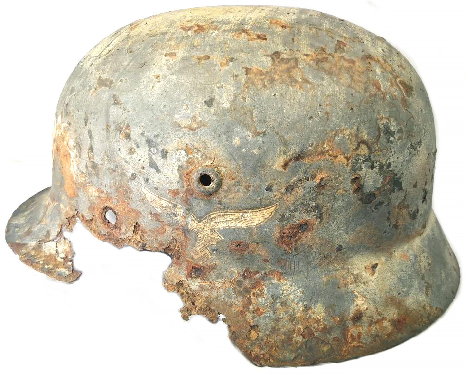 Winter camo Luftwaffe helmet M40 / from Belarus