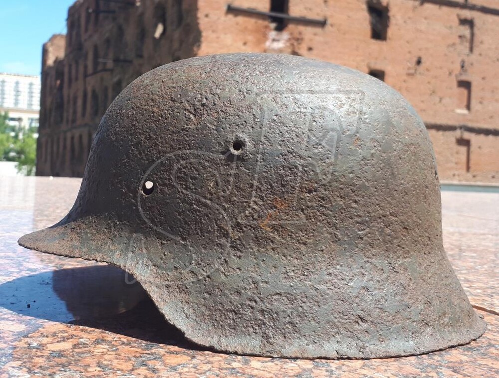 German helmet М42 from Leningrad region