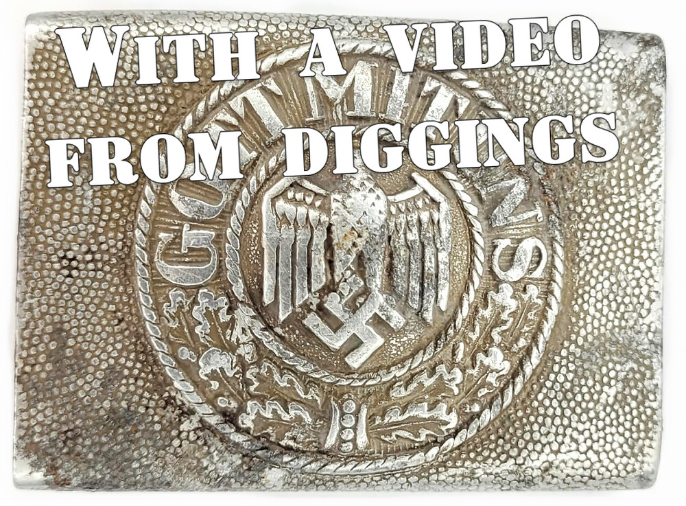 Wehrmacht belt buckle "Gott mit Uns" / from Stalingrad