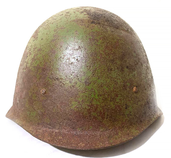 Soviet helmet SSh40 / from Demyansk