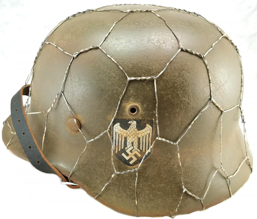 Restored German helmet M35, Wehrmacht