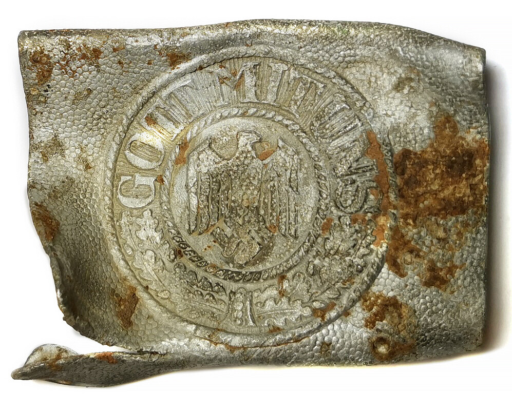 Wehrmacht belt buckle by Friedrich Linden, Ludenscheid / from Staraya Russa