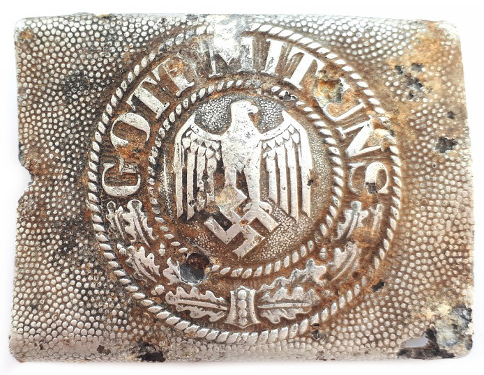 Wehrmacht buckle “Gott mit Uns” / from Stalingrad