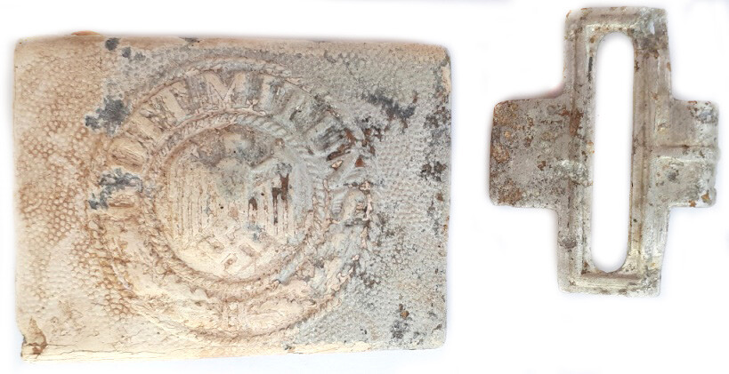 Wehrmacht buckle “Gott mit Uns” / from Stalingrad