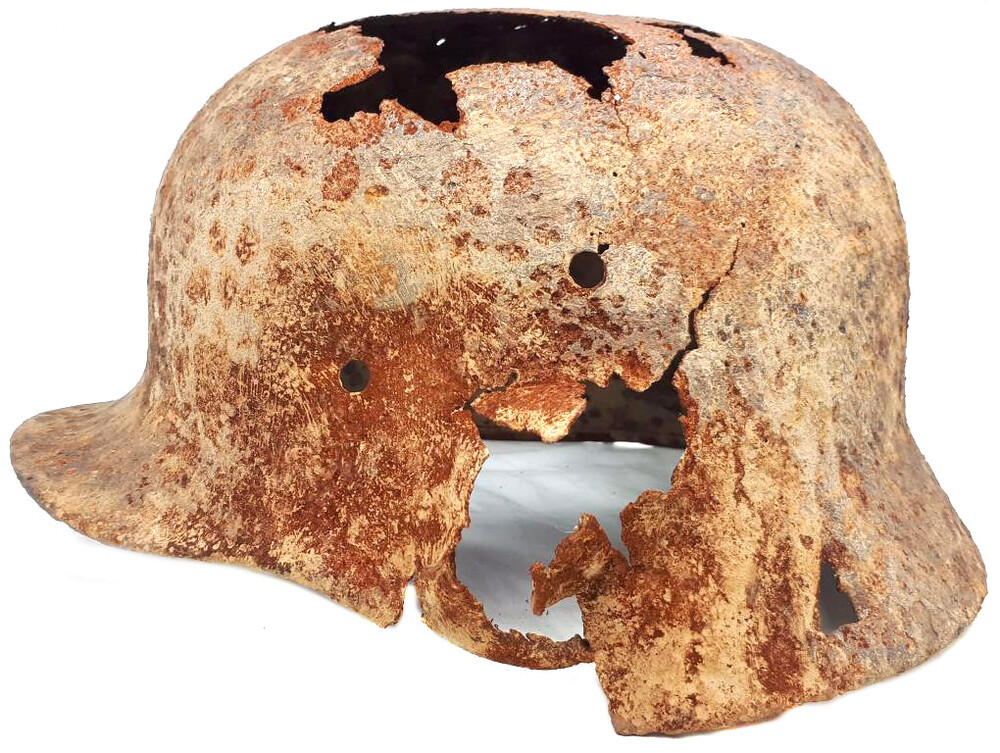 German helmet M35 / from Stalingrad