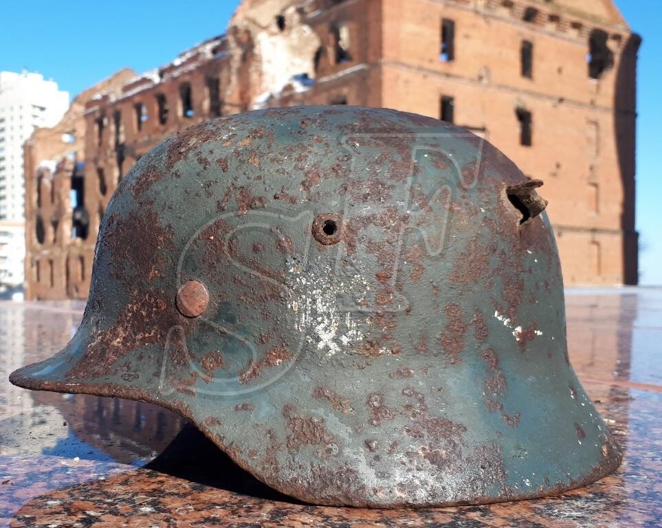 German helmet M35 from Stalingrad