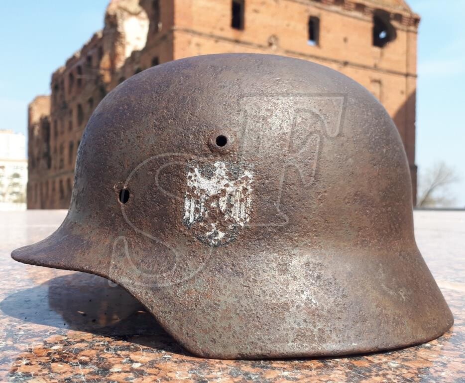 German helmet M35 from Stalingrad