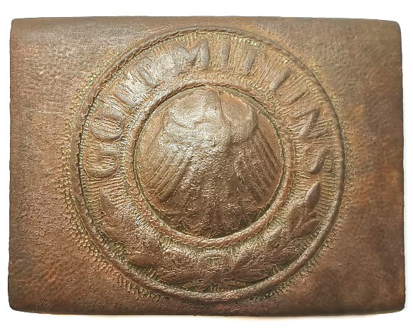 Weimar Republic belt buckle “Gott mit Uns” / from Stalingrad