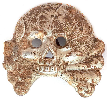 Panzer collar tab skull / from Stalingrad