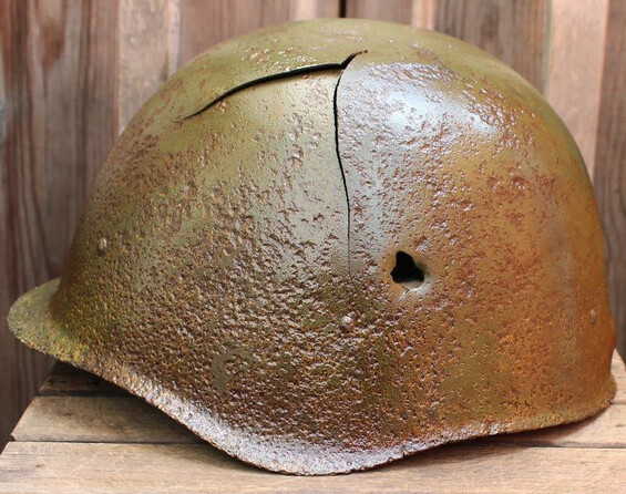 Soviet helmet SSh40 / from Belarus