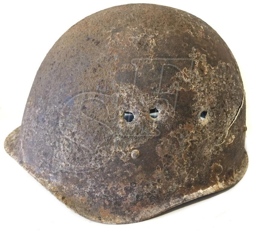 Soviet helmet SSh40 / from Stalingrad