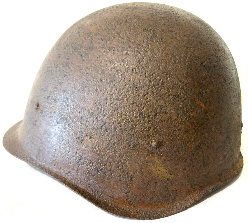 Soviet helmet SSh-40 / from Stalingrad