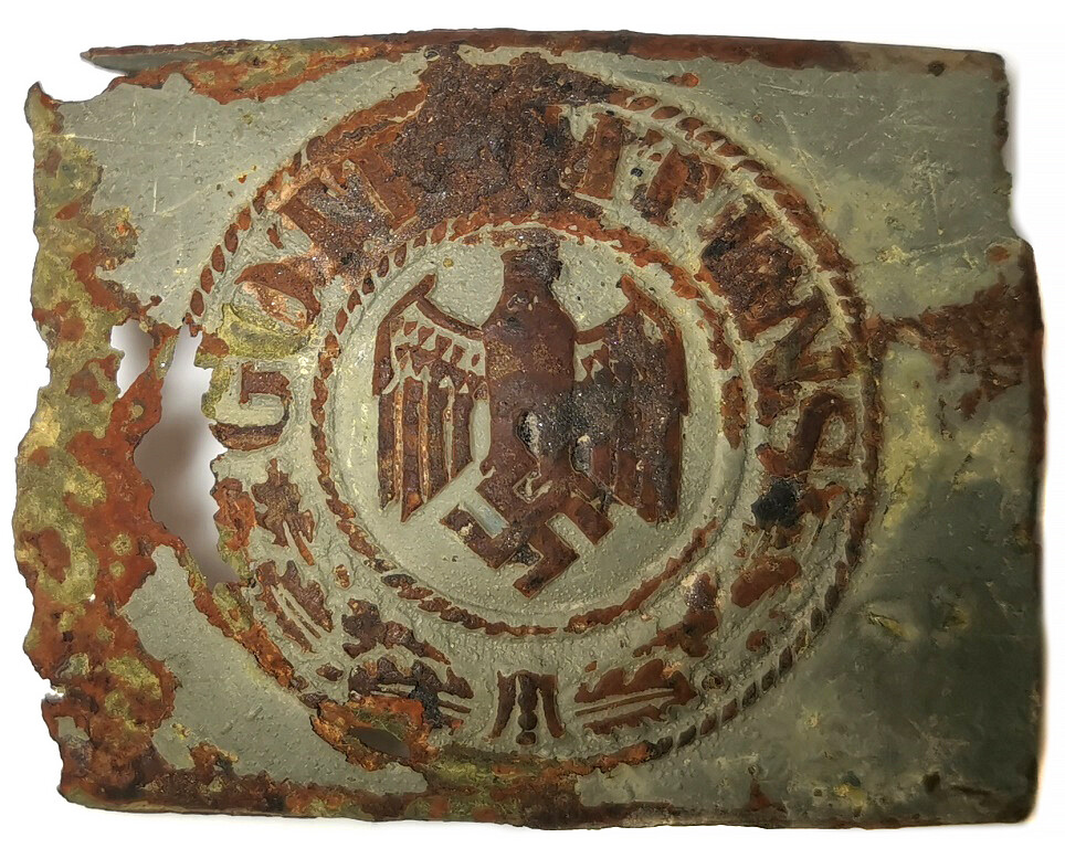 Iron Wehrmacht belt buckle / from Stalingrad