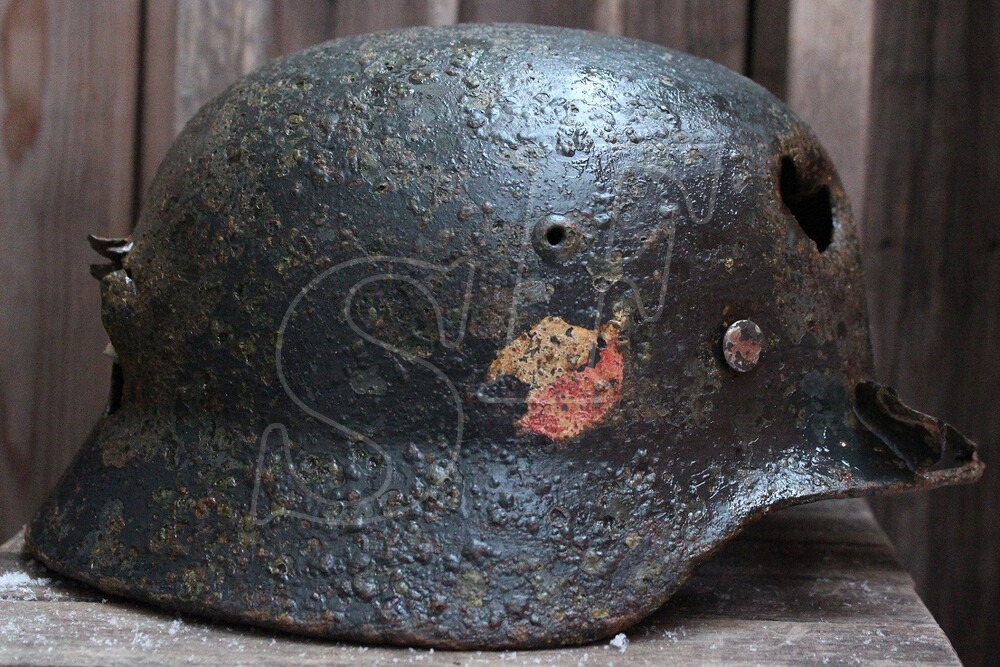 German helmet M35 from city of Vyazma