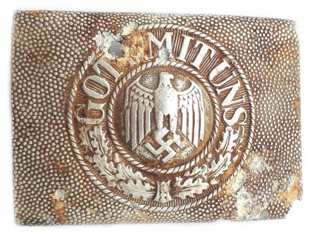 Wehrmacht buckle “Gott mit Uns” / from Stalingrad