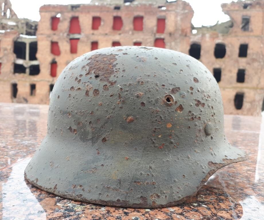 German steel helmet M35 from Stalingrad